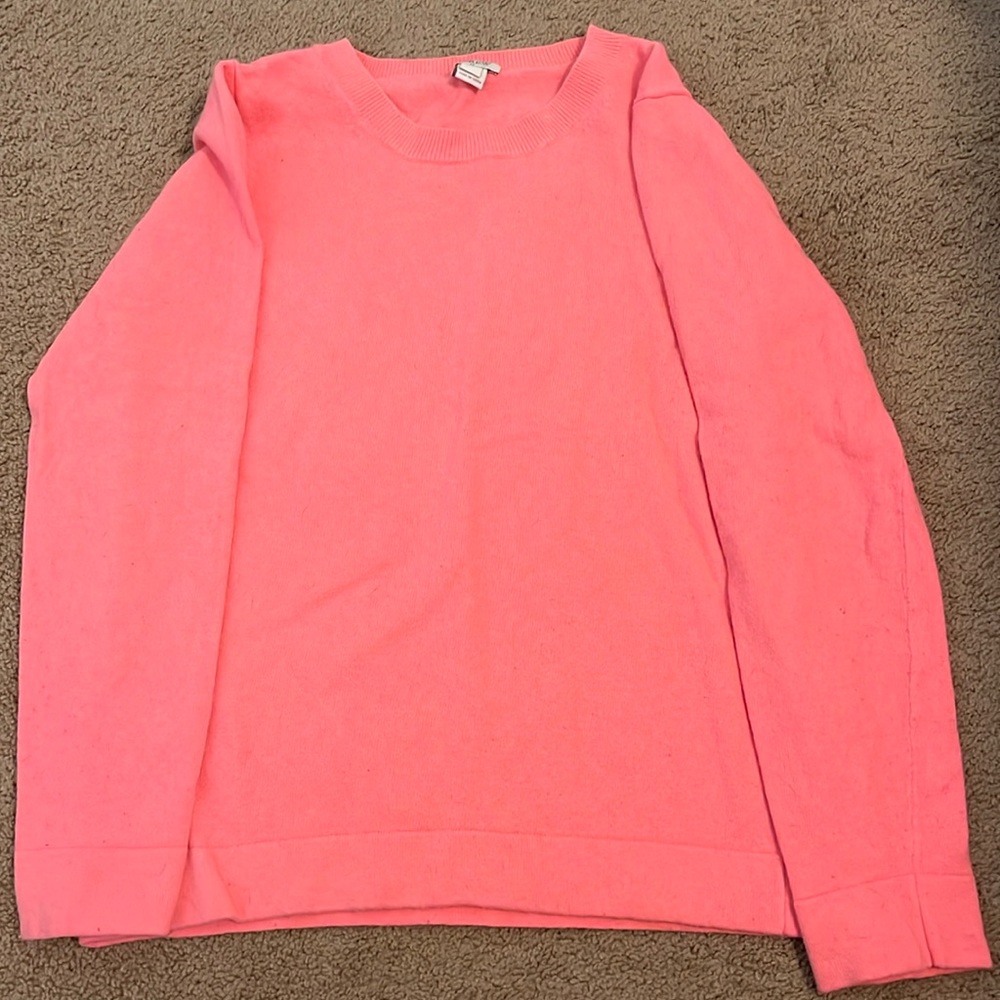 J. Crew warm pink sweater size S